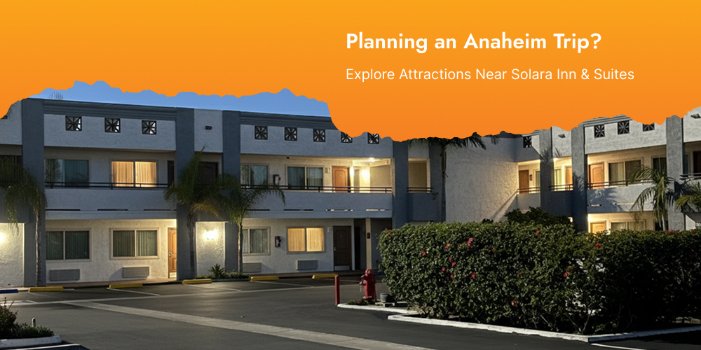 Attractions near Solara Inn and Suites Anaheim CA hotel near Disneyland Angels Stadium Honda Center and Southern California beaches